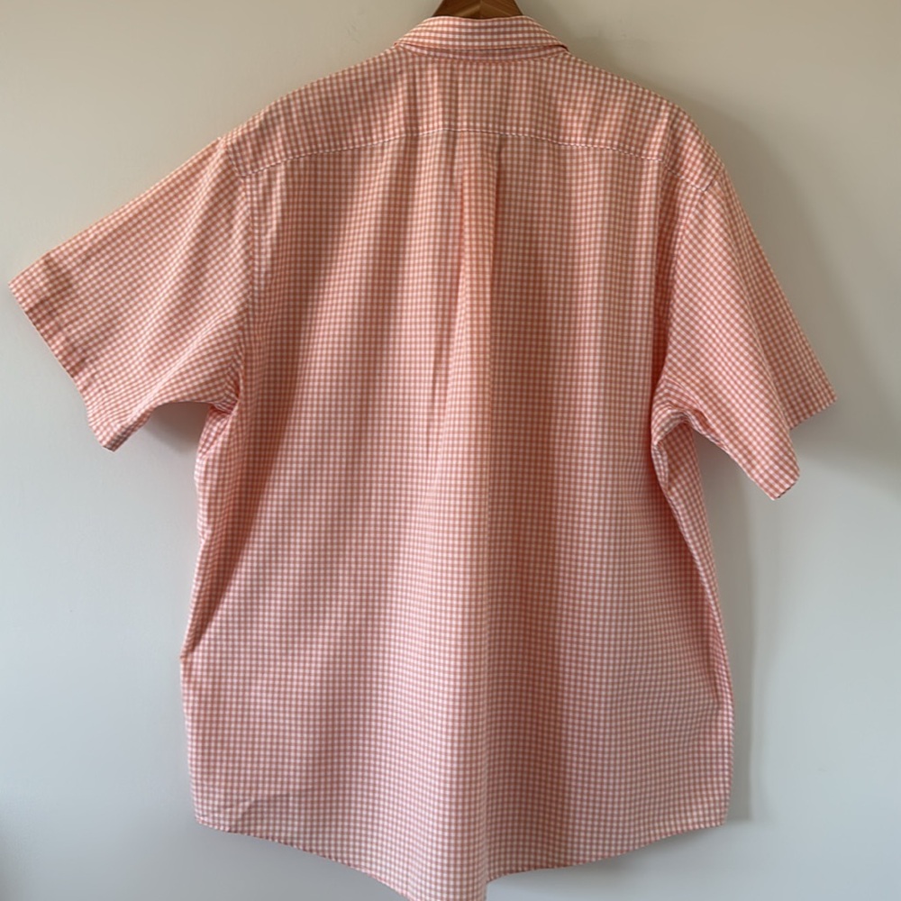 LL Bean Gingham Short Sleeve Shirt Size XL - Picture 5 of 5